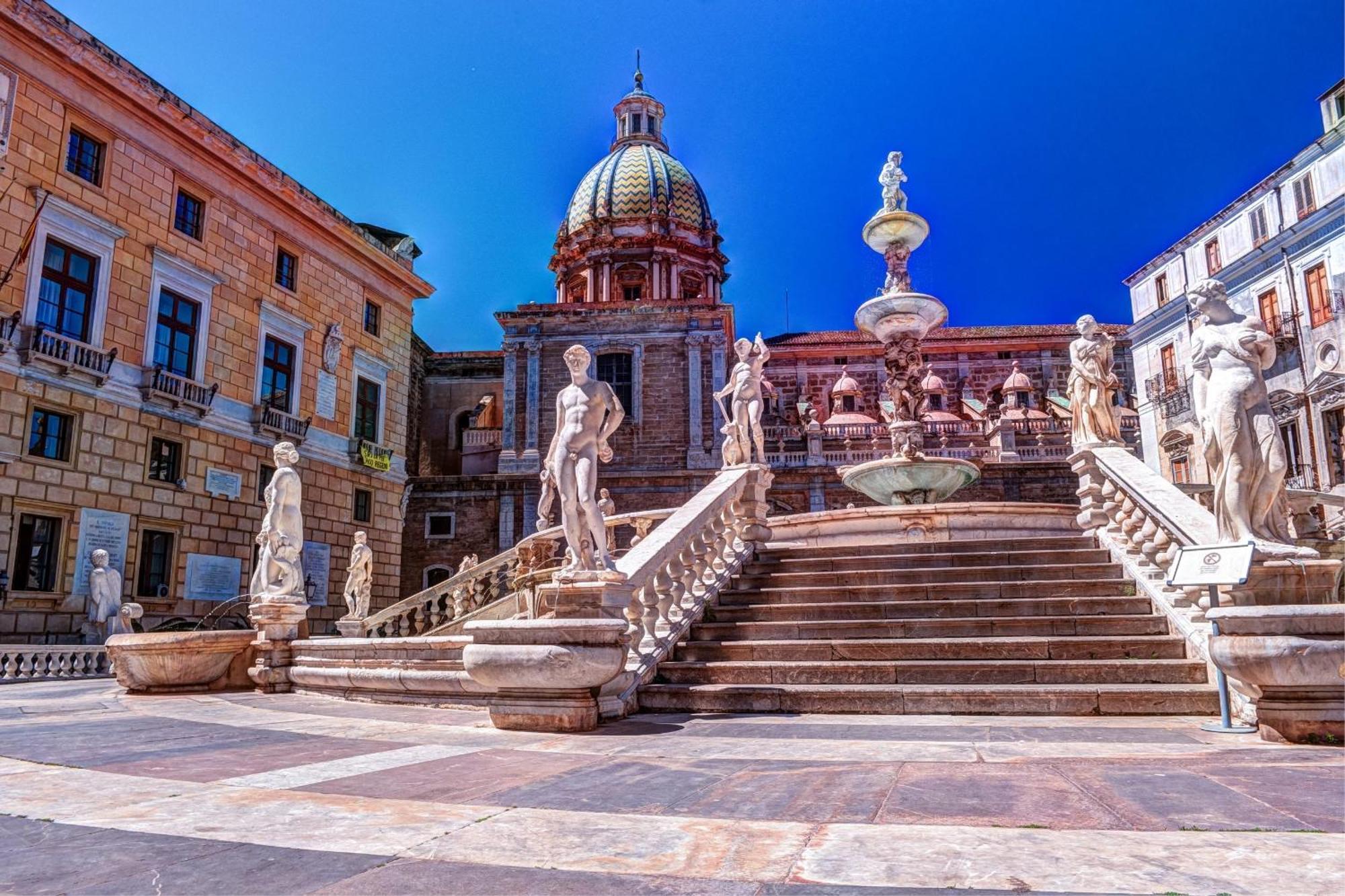Re Tancredi House Apartment Palermo Bagian luar foto